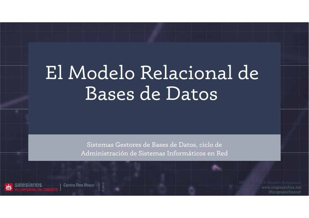 Imágen de pdf El Modelo Relacional de Bases de Datos